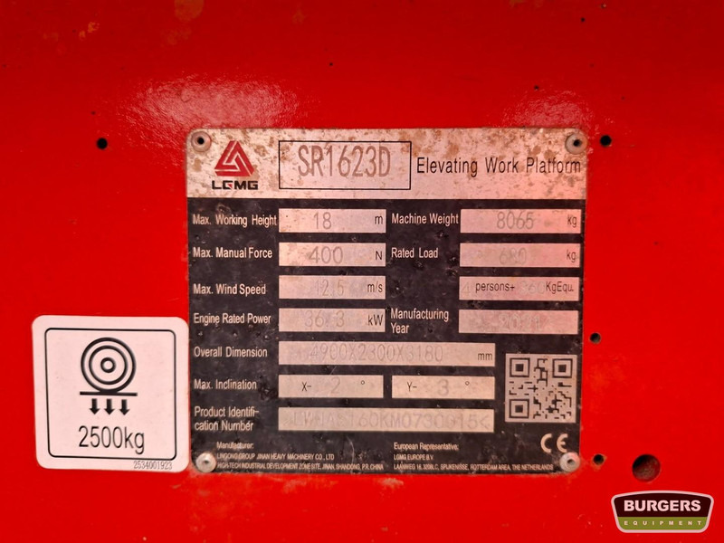 LGMG SR1623D (SR5390D) - Saxlift: bild 5 LGMG SR1623D (SR5390D) - Saxlift: bild 5