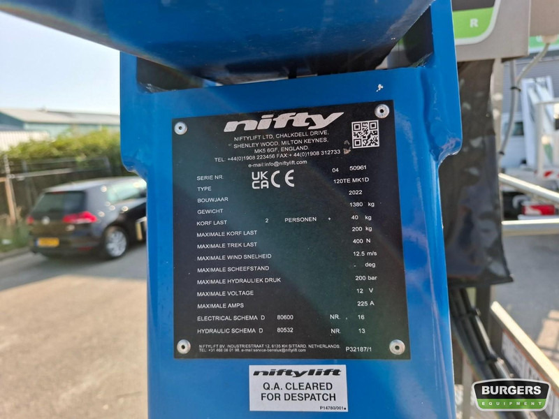 Släpvagnslift Niftylift 120TE: bild 6 Släpvagnslift Niftylift 120TE: bild 6