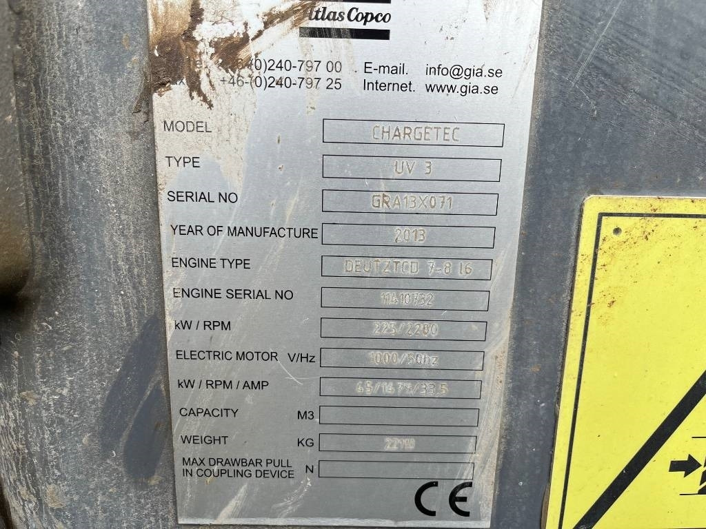 Atlas Copco Chargetec UV 3 - Borrmaskin: bild 5 Atlas Copco Chargetec UV 3 - Borrmaskin: bild 5