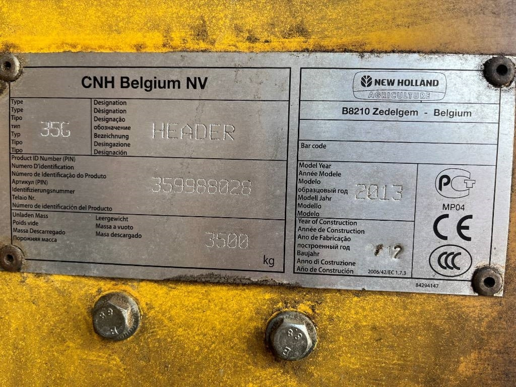 New Holland 35G Skärbord / Header  - Skärbord: bild 2 New Holland 35G Skärbord / Header  - Skärbord: bild 2