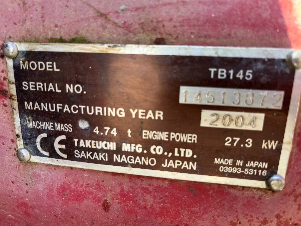 Takeuchi TB 145 Dismantled. Only spare parts - Bandgrävare: bild 2 Takeuchi TB 145 Dismantled. Only spare parts - Bandgrävare: bild 2