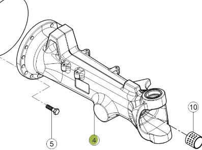 CLAAS Arion 610 660 Korpus Obudowa Pochwa Przedniej Osi 0011657710 0011638410 - Framaxel för Lantbruksmaskiner: bild 1 CLAAS Arion 610 660 Korpus Obudowa Pochwa Przedniej Osi 0011657710 0011638410 - Framaxel för Lantbruksmaskiner: bild 1