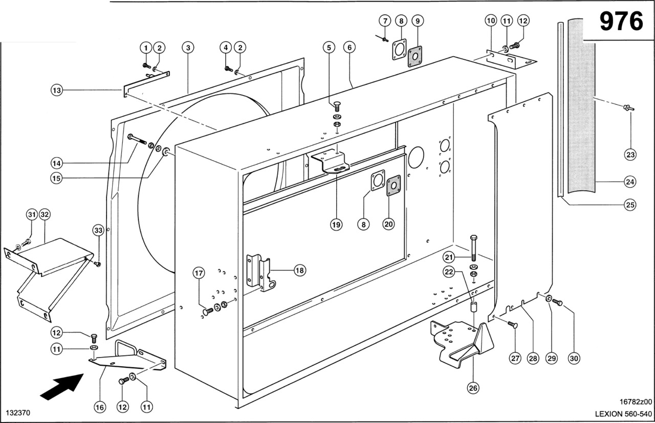 Claas Lexion 560 SZYB POWIETRZA 0007961091 (Szyb powietrza; cat 3126b, c9) - Luftintagssystem för Skördetröska: bild 1 Claas Lexion 560 SZYB POWIETRZA 0007961091 (Szyb powietrza; cat 3126b, c9) - Luftintagssystem för Skördetröska: bild 1