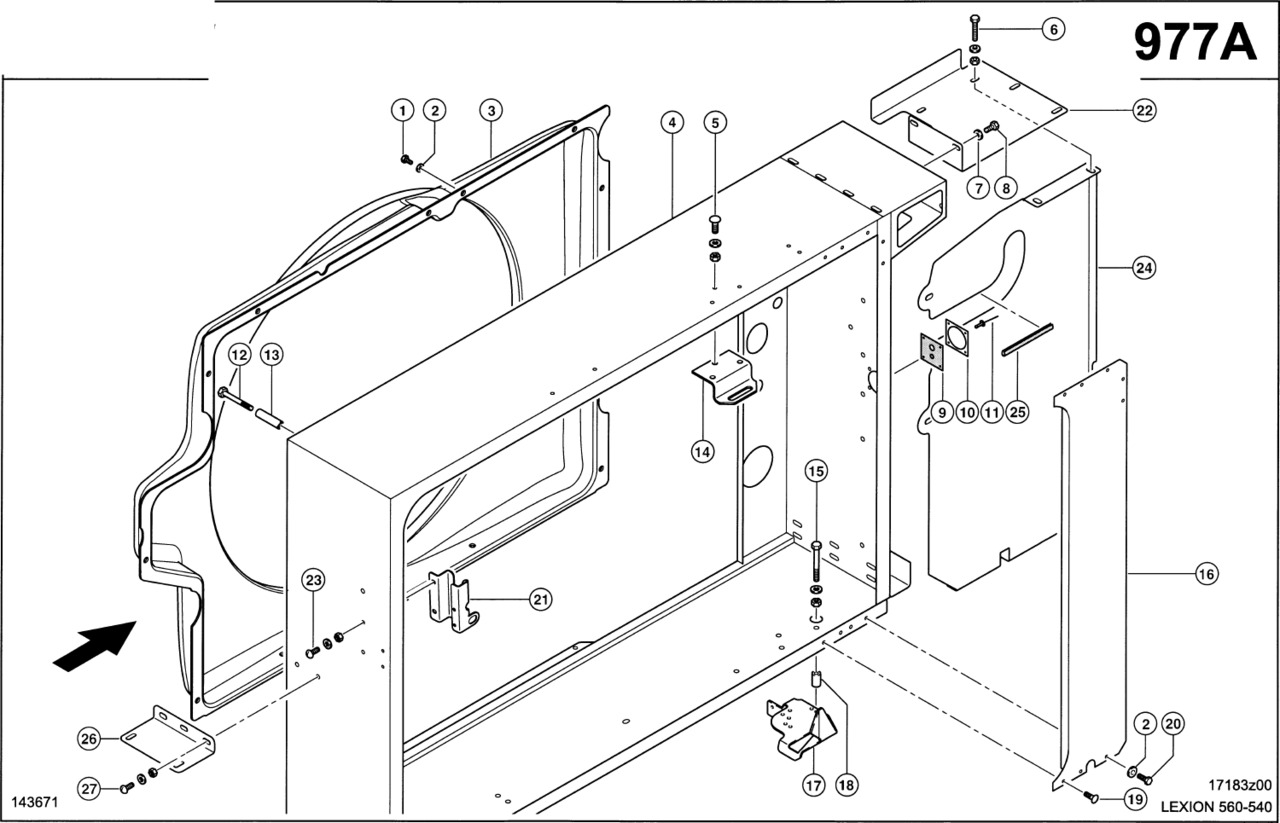 Claas Lexion 560 SZYB POWIETRZA 0007969921 (Szyb powietrza; cat c13) - Luftintagssystem för Skördetröska: bild 1 Claas Lexion 560 SZYB POWIETRZA 0007969921 (Szyb powietrza; cat c13) - Luftintagssystem för Skördetröska: bild 1