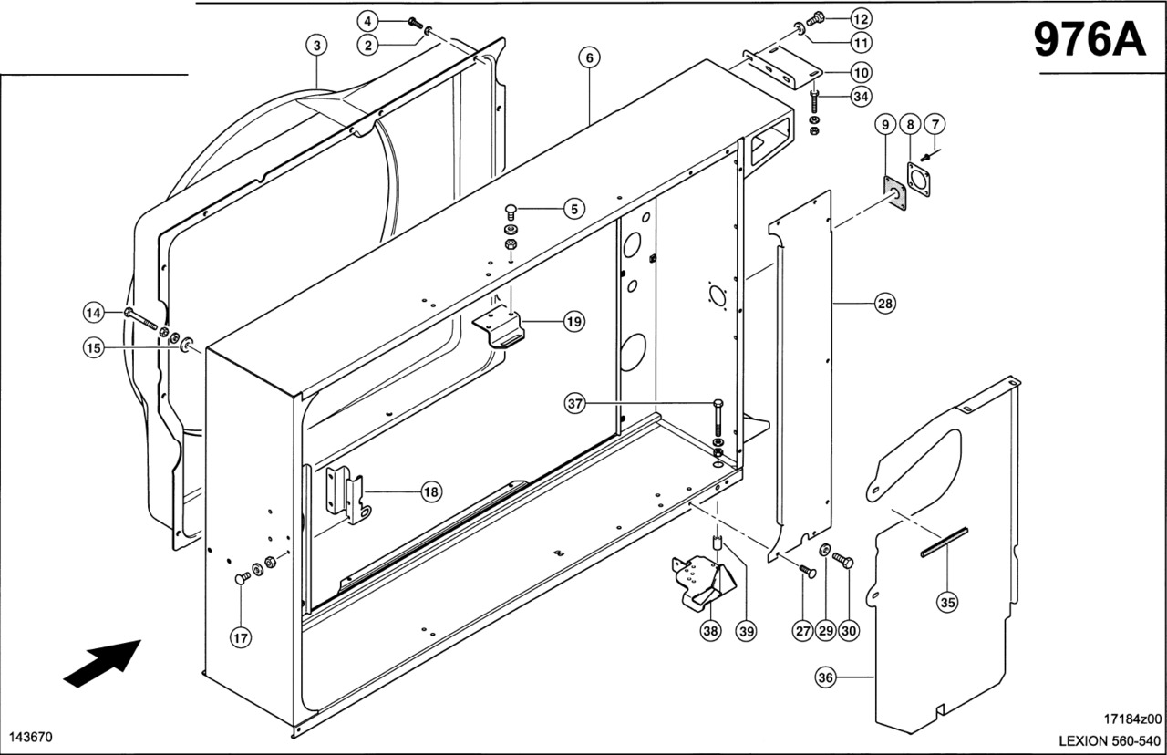 Claas Lexion 560 SZYB POWIETRZA GS 0007980303 (Szyb powietrza; cat c9, c6.6) - Luftintagssystem för Skördetröska: bild 1 Claas Lexion 560 SZYB POWIETRZA GS 0007980303 (Szyb powietrza; cat c9, c6.6) - Luftintagssystem för Skördetröska: bild 1