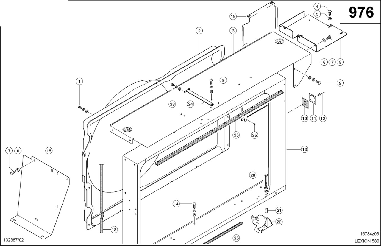 Claas Lexion 580 SZYB POWIETRZA 0007435371 (Szyb powietrza) - Luftintagssystem för Skördetröska: bild 1 Claas Lexion 580 SZYB POWIETRZA 0007435371 (Szyb powietrza) - Luftintagssystem för Skördetröska: bild 1