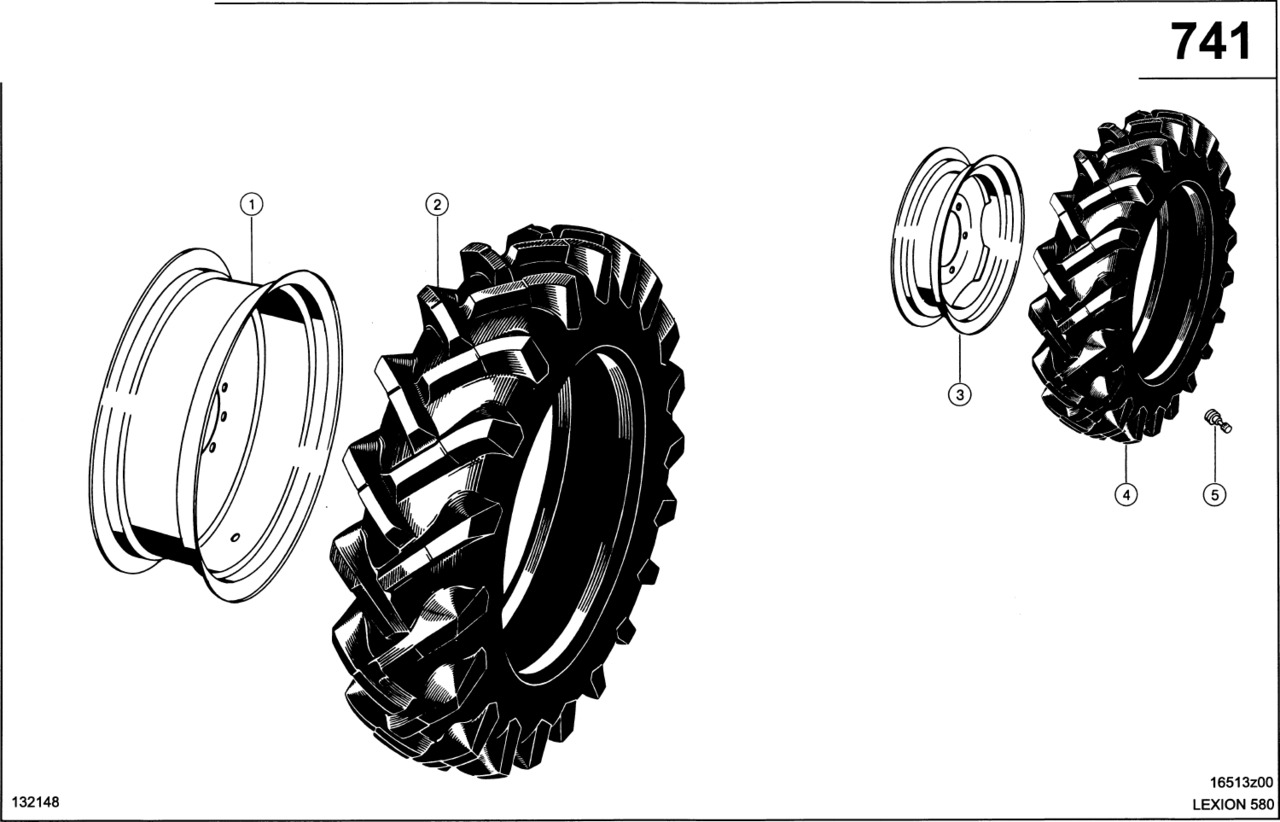 Claas Lexion 580 WĄŻ  0007487280 (Ogumienie) - Däck för Skördetröska: bild 1 Claas Lexion 580 WĄŻ  0007487280 (Ogumienie) - Däck för Skördetröska: bild 1