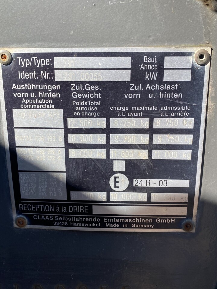 Claas Xerion 3300 Trac - Opony 650/85 R38 TRELLEBORG - Däck för Traktor: bild 2 Claas Xerion 3300 Trac - Opony 650/85 R38 TRELLEBORG - Däck för Traktor: bild 2