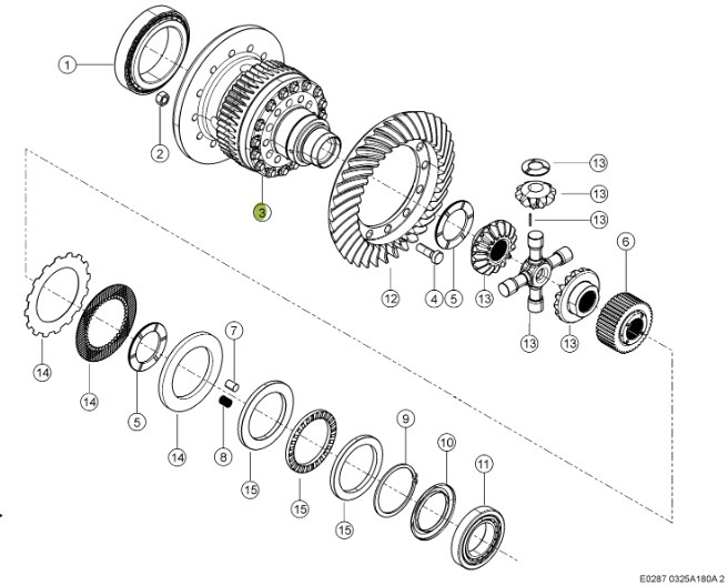 Claas Xerion 4000 - mechanizm róźnicowy dyferencjał - obudowa 0006278870 - Differential för Lantbruksmaskiner: bild 1 Claas Xerion 4000 - mechanizm róźnicowy dyferencjał - obudowa 0006278870 - Differential för Lantbruksmaskiner: bild 1