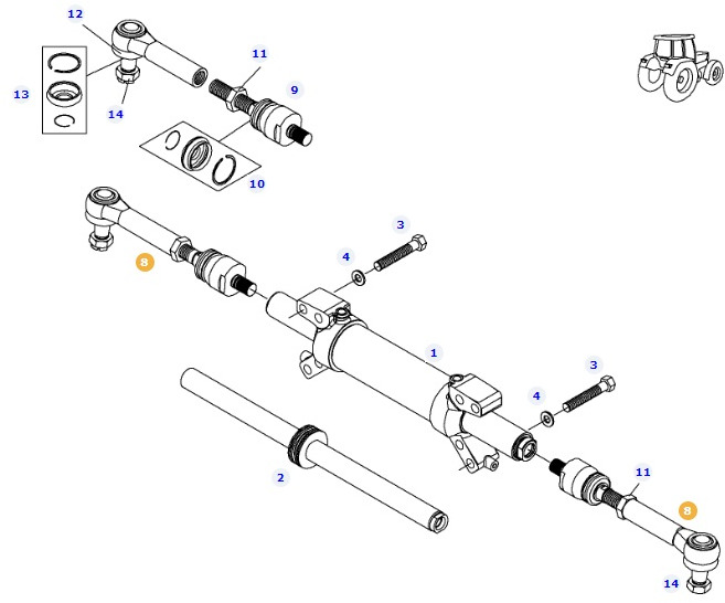 Fendt 828 S4 Vario - oś przednia - drąźek kierowniczy F835300020490 - Framaxel för Lantbruksmaskiner: bild 1 Fendt 828 S4 Vario - oś przednia - drąźek kierowniczy F835300020490 - Framaxel för Lantbruksmaskiner: bild 1