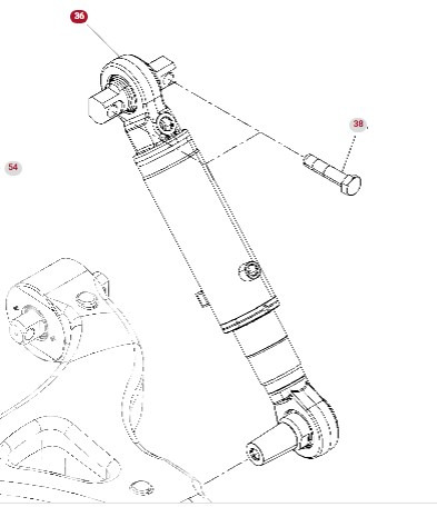 Fendt 930 933 936 939 942 GEN 7 Siłownik Zawieszenia Dolnego Amortyzator CZĘŚCI H218PB0520090 - Stöddämpare för Lantbruksmaskiner: bild 1 Fendt 930 933 936 939 942 GEN 7 Siłownik Zawieszenia Dolnego Amortyzator CZĘŚCI H218PB0520090 - Stöddämpare för Lantbruksmaskiner: bild 1