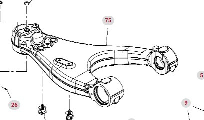 Fendt 930 933 936 939 942 GEN 7 Wahacz Górny Prawy CZĘŚCI H218PF050048A - Fjädring för Lantbruksmaskiner: bild 1 Fendt 930 933 936 939 942 GEN 7 Wahacz Górny Prawy CZĘŚCI H218PF050048A - Fjädring för Lantbruksmaskiner: bild 1