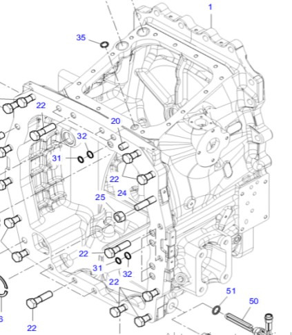 Fendt 930 933 936 939 942 Vario Gen 6 Obudowa Sprzęgła CZĘŚCI H218PP0101011 - Koppling och reservdelar för Traktor: bild 1 Fendt 930 933 936 939 942 Vario Gen 6 Obudowa Sprzęgła CZĘŚCI H218PP0101011 - Koppling och reservdelar för Traktor: bild 1