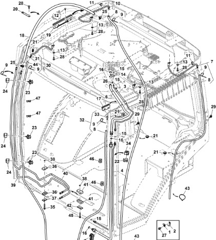 John Deere 9470RX - Linia R556338 (HVAC) - Värme/ Ventilation för Lantbruksmaskiner: bild 1 John Deere 9470RX - Linia R556338 (HVAC) - Värme/ Ventilation för Lantbruksmaskiner: bild 1