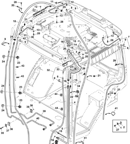 John Deere 9470RX - Linia RE579567 (HVAC) - Värme/ Ventilation för Lantbruksmaskiner: bild 1 John Deere 9470RX - Linia RE579567 (HVAC) - Värme/ Ventilation för Lantbruksmaskiner: bild 1
