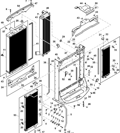 John Deere 9470RX - Skraplacz RE297792 (Napęd wentylatora i chłodnica) - Kondensor för Traktor: bild 1 John Deere 9470RX - Skraplacz RE297792 (Napęd wentylatora i chłodnica) - Kondensor för Traktor: bild 1