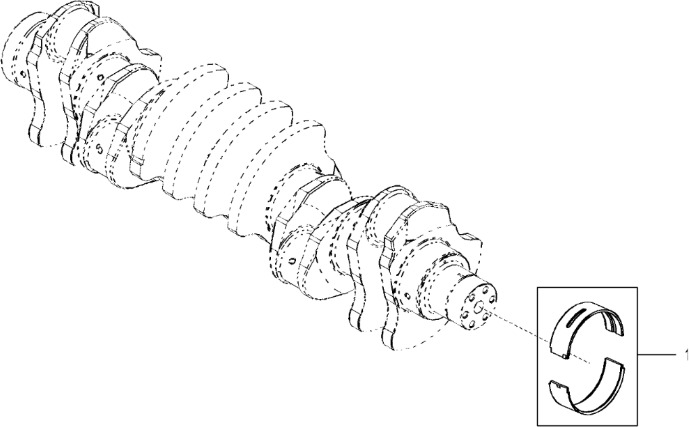 John Deere 9470RX - Zestaw łoźyska RE531766 (Silnik) - Motorlager för Traktor: bild 1 John Deere 9470RX - Zestaw łoźyska RE531766 (Silnik) - Motorlager för Traktor: bild 1