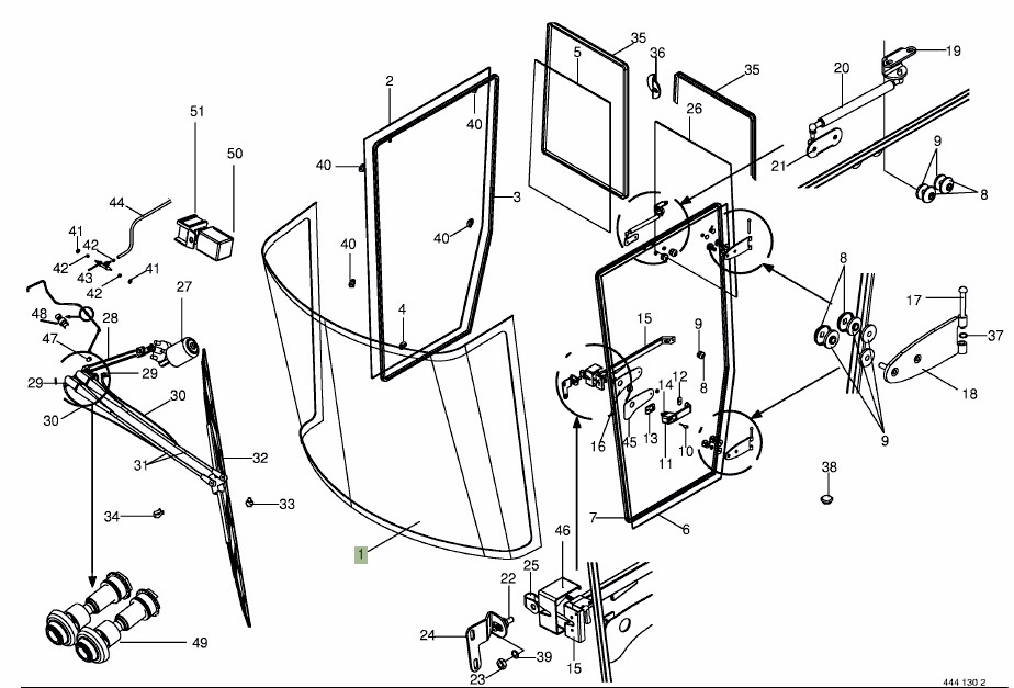 Krone Big M II - silnik wycieraczek 002204100 - Vindrutetorkare för Lantbruksmaskiner: bild 1 Krone Big M II - silnik wycieraczek 002204100 - Vindrutetorkare för Lantbruksmaskiner: bild 1