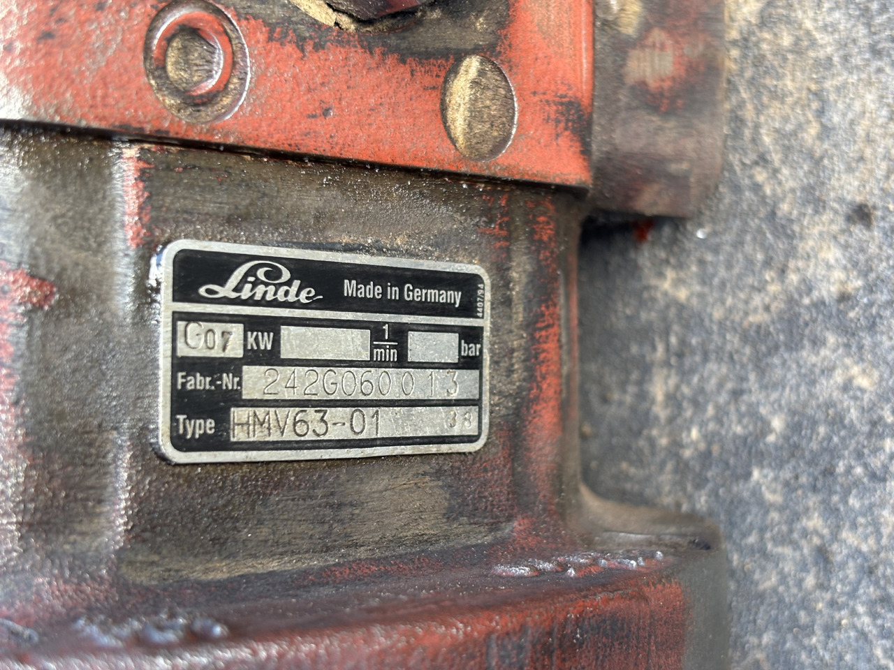 Linde HMV63-01 Pompa Hydrauliczna Tłokowa Silnik - Hydraulpump för Lantbruksmaskiner: bild 5 Linde HMV63-01 Pompa Hydrauliczna Tłokowa Silnik - Hydraulpump för Lantbruksmaskiner: bild 5