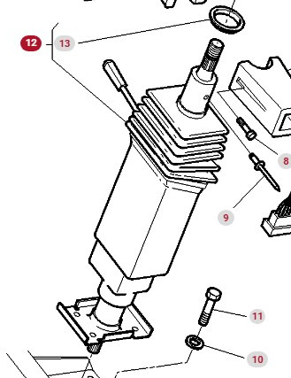 Massey Ferguson 8160 Kolumna Kierownicza CZĘŚCI 3713868M2 - Rattstång för Lantbruksmaskiner: bild 2 Massey Ferguson 8160 Kolumna Kierownicza CZĘŚCI 3713868M2 - Rattstång för Lantbruksmaskiner: bild 2