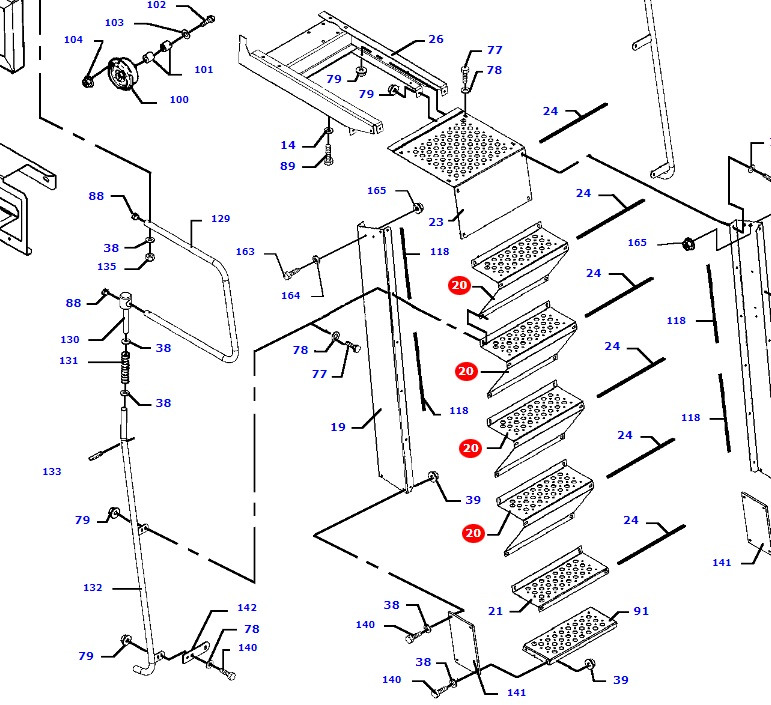 Massey Fergusson MF 30 32 - schody drabinka wejście KOMPLET D28981265 - Fotsteg för Lantbruksmaskiner: bild 1 Massey Fergusson MF 30 32 - schody drabinka wejście KOMPLET D28981265 - Fotsteg för Lantbruksmaskiner: bild 1