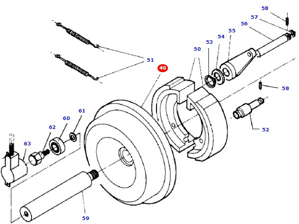 Massey Fergusson MF 30 32 - szczęki hamulcowe D28182112 - Bromsskor för Lantbruksmaskiner: bild 1 Massey Fergusson MF 30 32 - szczęki hamulcowe D28182112 - Bromsskor för Lantbruksmaskiner: bild 1