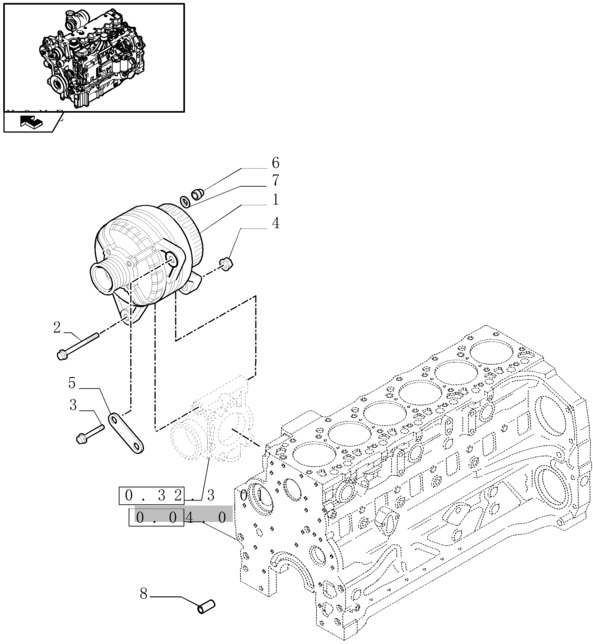 New Holland T6010 Regenerowany alterna 14v, 150a, w/ pulley 84141453R - Generator för Traktor: bild 1 New Holland T6010 Regenerowany alterna 14v, 150a, w/ pulley 84141453R - Generator för Traktor: bild 1