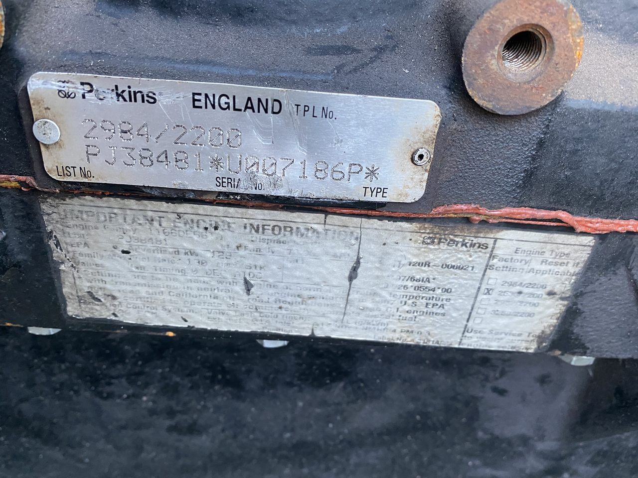 Silnik Perkins PJ38481 - Motor för Lantbruksmaskiner: bild 5 Silnik Perkins PJ38481 - Motor för Lantbruksmaskiner: bild 5