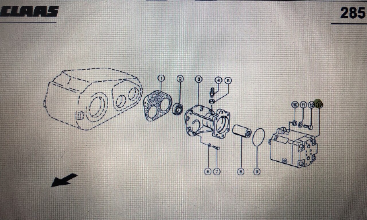 Silnik hydrauliczny Claas Mega 370-340 Nr 13 na rys katalogowym Nr katalogowy 000 669 119 0 - Hydraulmotor för Skördetröska: bild 1 Silnik hydrauliczny Claas Mega 370-340 Nr 13 na rys katalogowym Nr katalogowy 000 669 119 0 - Hydraulmotor för Skördetröska: bild 1