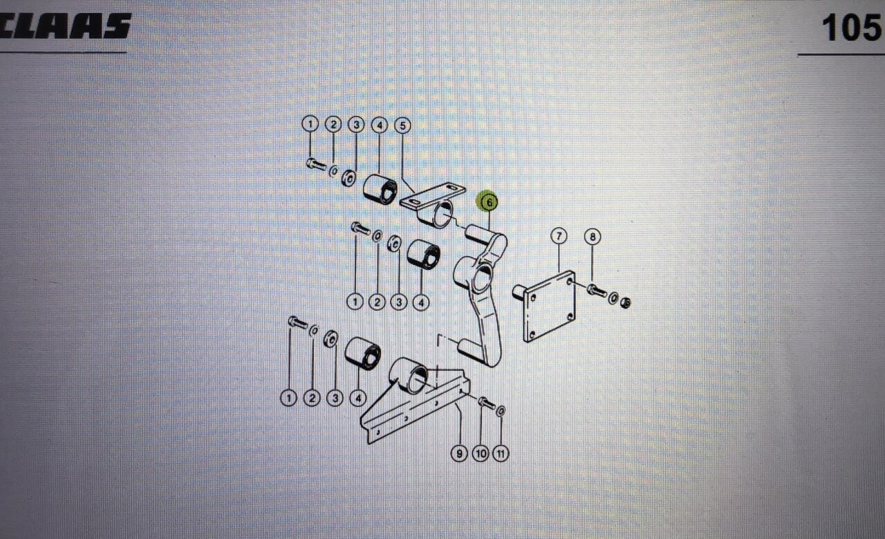 Wahacz do Claas Mega 370-340 Nr kat. części lewy 000 662 627 0 - Fjädring för Lantbruksmaskiner: bild 1 Wahacz do Claas Mega 370-340 Nr kat. części lewy 000 662 627 0 - Fjädring för Lantbruksmaskiner: bild 1