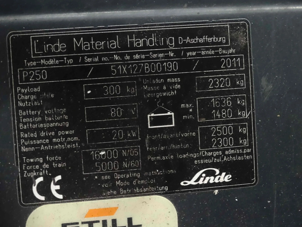 Linde P250 - Dragtruck: bild 5 Linde P250 - Dragtruck: bild 5