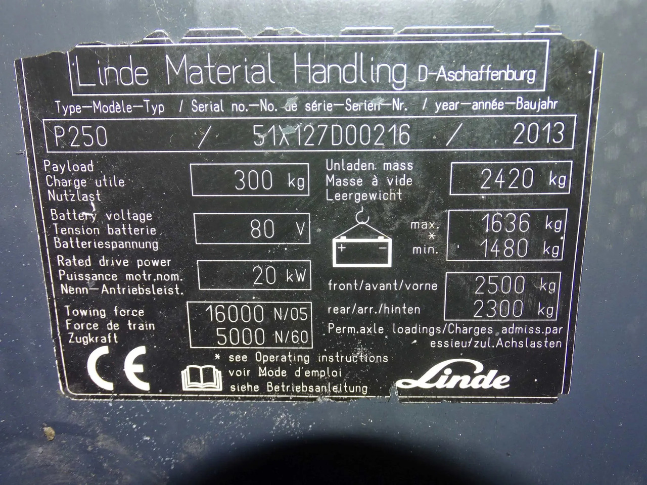 Linde P250 - Dragtruck: bild 5 Linde P250 - Dragtruck: bild 5