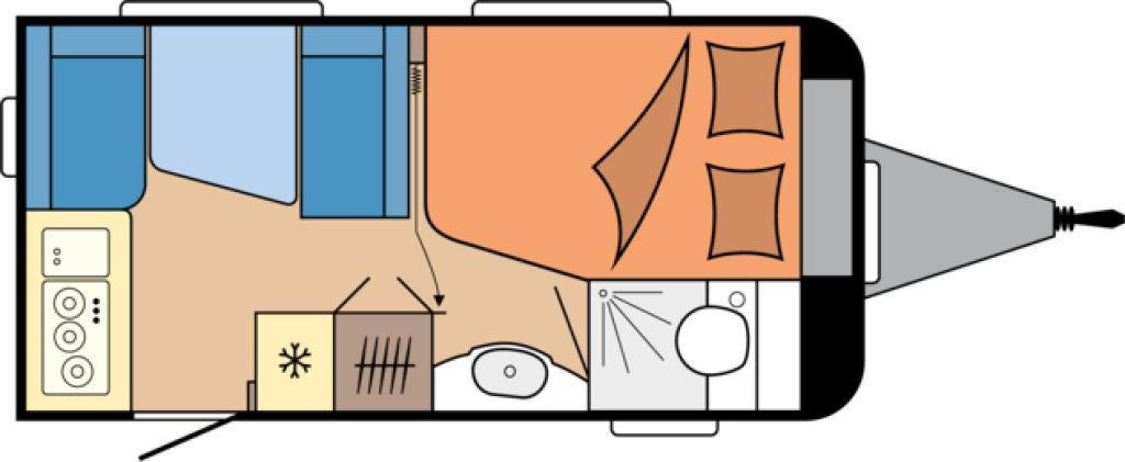 Hobby De Luxe 400 SFe 1500kg., Fahrradträger - Husvagn: bild 2 Hobby De Luxe 400 SFe 1500kg., Fahrradträger - Husvagn: bild 2