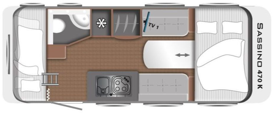 LMC Sassino 470 K 1500kg, Vorzelt, Mover, City - Husvagn: bild 2 LMC Sassino 470 K 1500kg, Vorzelt, Mover, City - Husvagn: bild 2