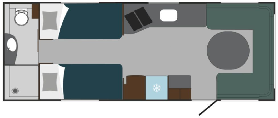 Polar 650 BSA Blueline Heckbad Einzelbetten 2xALDE ++ - Husvagn: bild 2 Polar 650 BSA Blueline Heckbad Einzelbetten 2xALDE ++ - Husvagn: bild 2