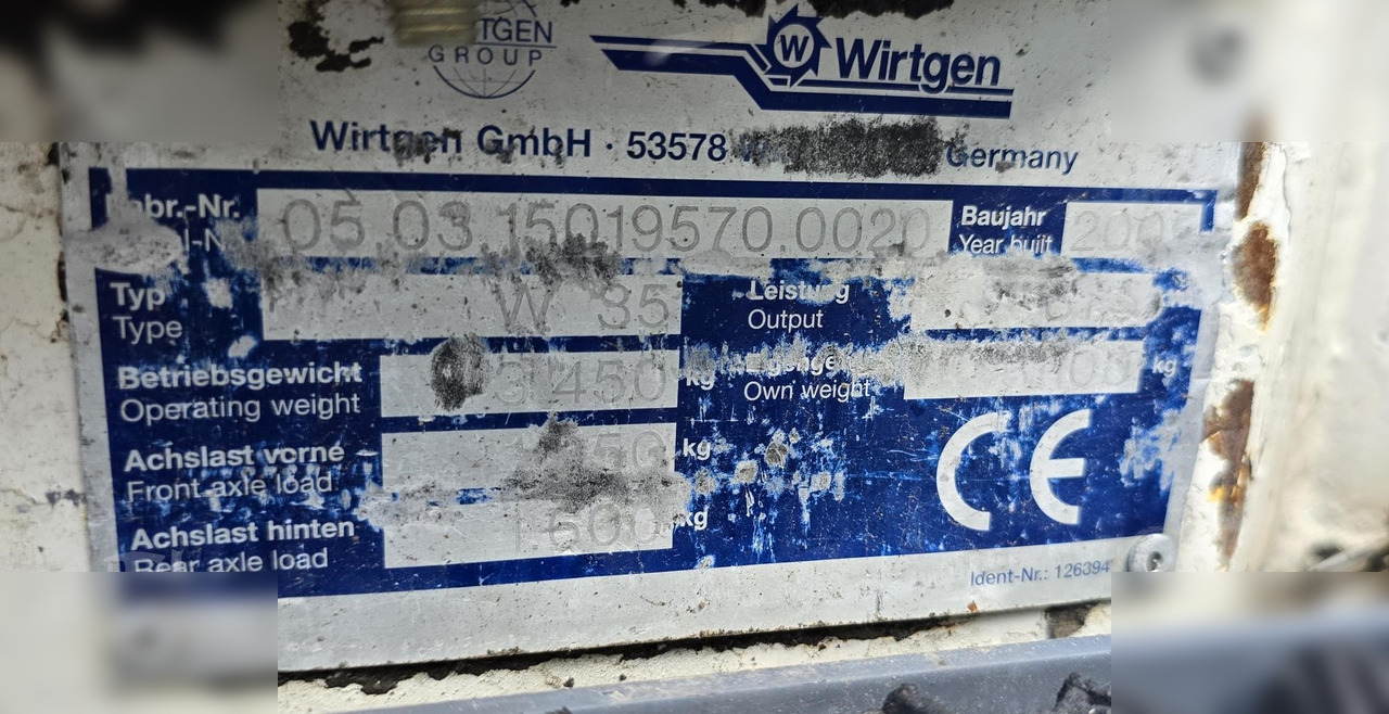 2005 WIRTGEN W35DC - Asfaltfräs: bild 2 2005 WIRTGEN W35DC - Asfaltfräs: bild 2