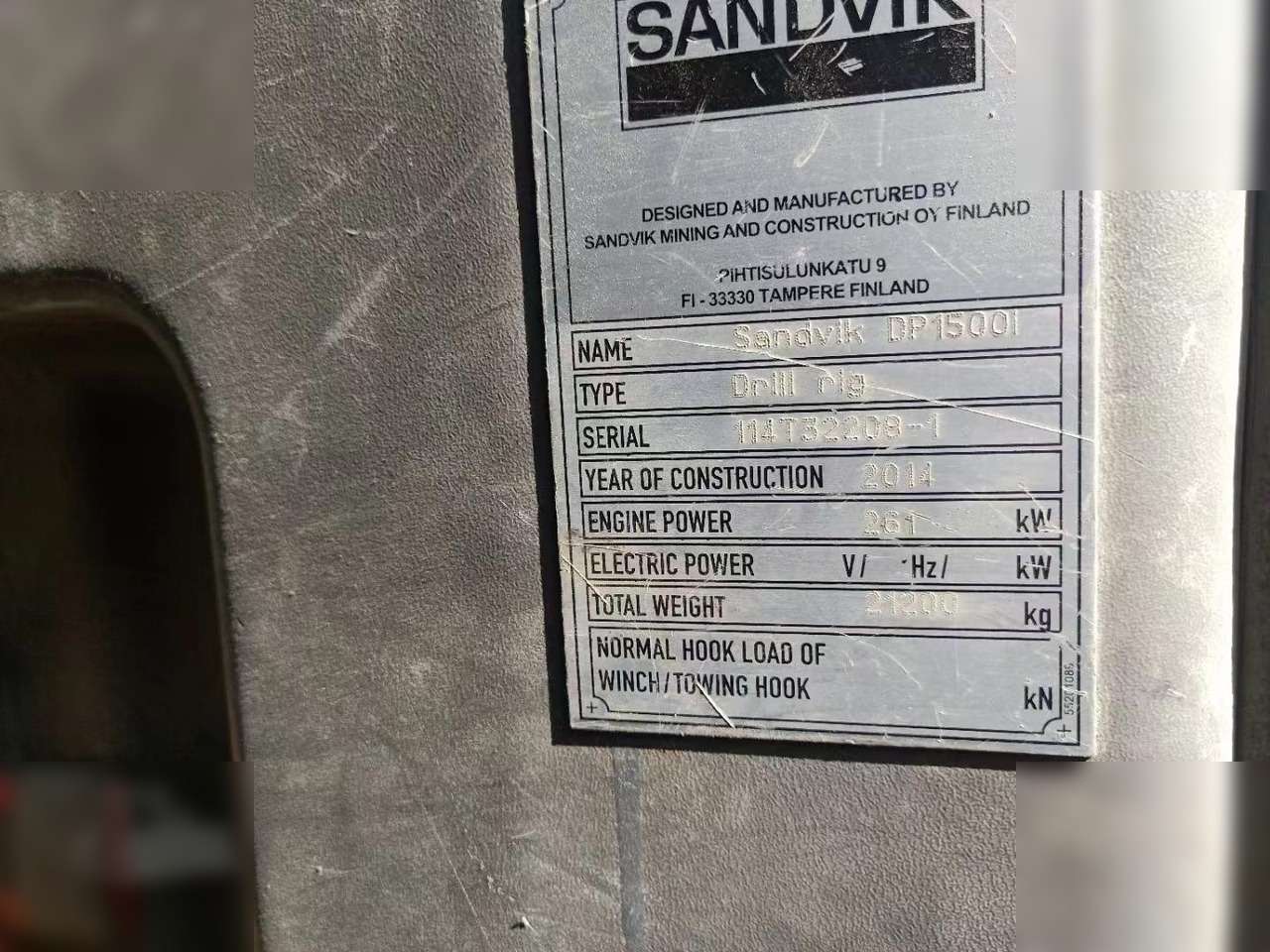 2014 SANDVIK DP1500I - Borrmaskin: bild 5 2014 SANDVIK DP1500I - Borrmaskin: bild 5