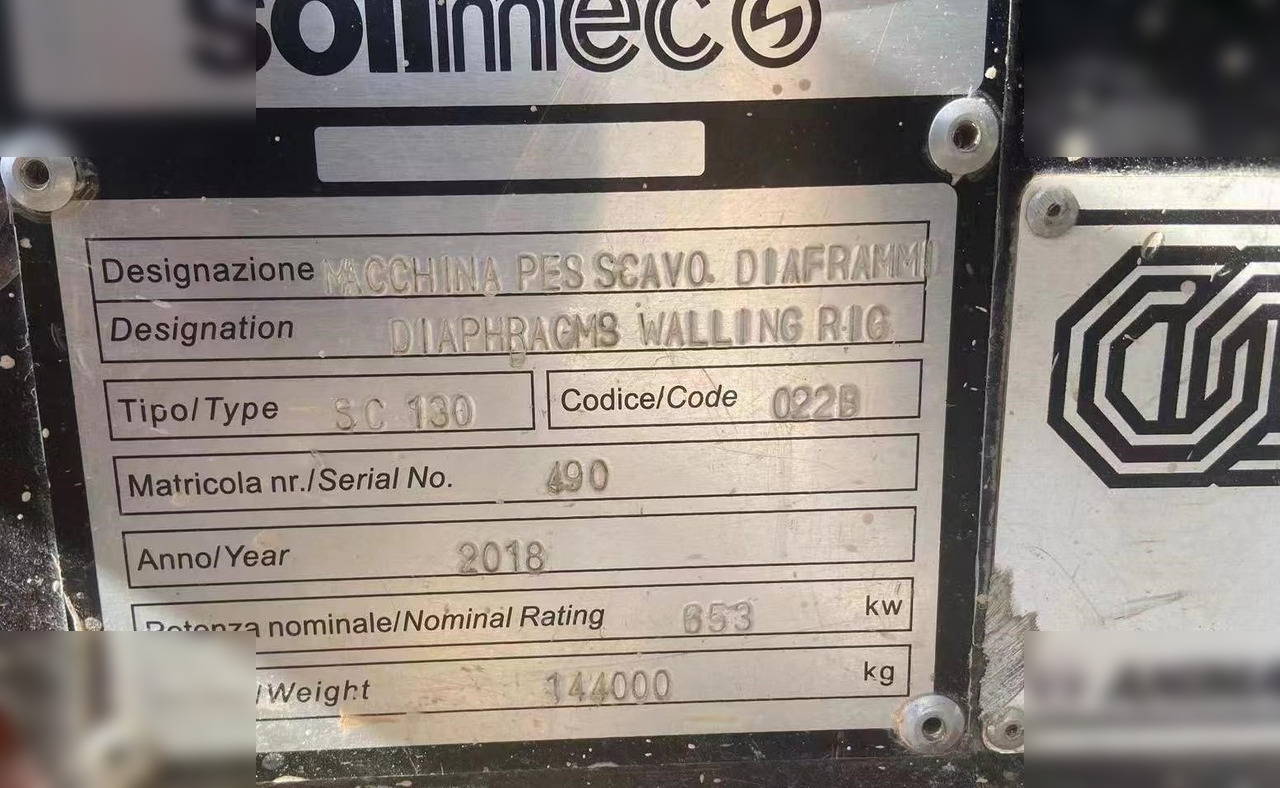 2018 SOILMEC SC130HD TIGER - Borrmaskin: bild 4 2018 SOILMEC SC130HD TIGER - Borrmaskin: bild 4