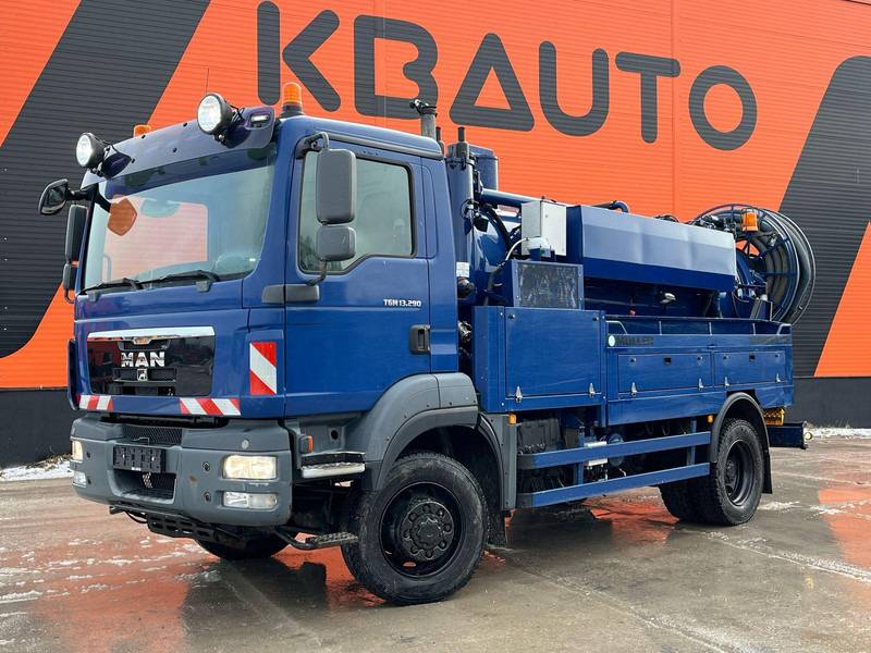 MAN TGM 13.290 4x4 TANK 6500 l / VACUUM Vacustar W900R / PRESSURE Pratissoli KE28 - 61 l/min - 150 bar - Sugbil: bild 1 MAN TGM 13.290 4x4 TANK 6500 l / VACUUM Vacustar W900R / PRESSURE Pratissoli KE28 - 61 l/min - 150 bar - Sugbil: bild 1