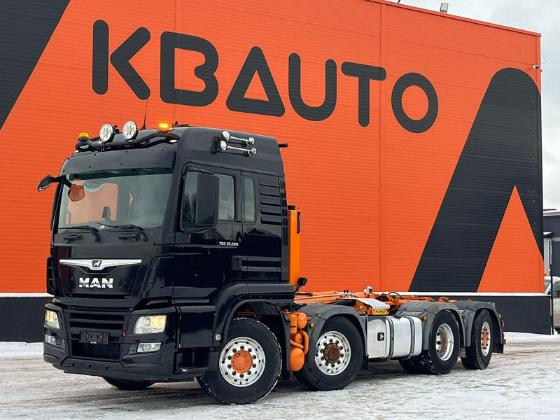 MAN TGS 35.500 8x4H*6 PALFINGER T 20 ton / L=5700 mm / HYDRODRIVE - Lastväxlare lastbil: bild 1 MAN TGS 35.500 8x4H*6 PALFINGER T 20 ton / L=5700 mm / HYDRODRIVE - Lastväxlare lastbil: bild 1