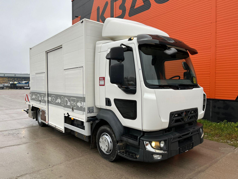 Renault D12 4x2 WORKSHOP ON WHEELS / FASSI M30A.13 / BOX L=4459 mm - Lastbil med skåp: bild 3 Renault D12 4x2 WORKSHOP ON WHEELS / FASSI M30A.13 / BOX L=4459 mm - Lastbil med skåp: bild 3