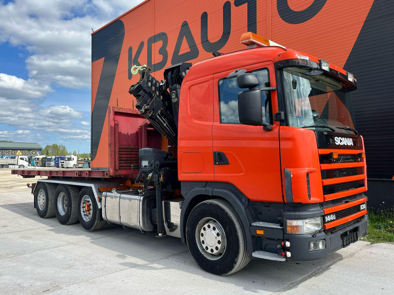 Scania R 144 8x2/4 HIAB 211EP-5 YEAR 2008 / HOOK LIFT L=5400 mm - Lastväxlare lastbil, Kranbil: bild 4 Scania R 144 8x2/4 HIAB 211EP-5 YEAR 2008 / HOOK LIFT L=5400 mm - Lastväxlare lastbil, Kranbil: bild 4