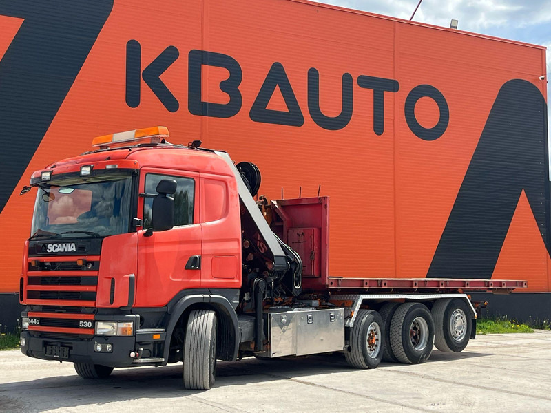 Scania R 144 8x2/4 HIAB 211EP-5 YEAR 2008 / HOOK LIFT L=5400 mm - Lastväxlare lastbil, Kranbil: bild 2 Scania R 144 8x2/4 HIAB 211EP-5 YEAR 2008 / HOOK LIFT L=5400 mm - Lastväxlare lastbil, Kranbil: bild 2