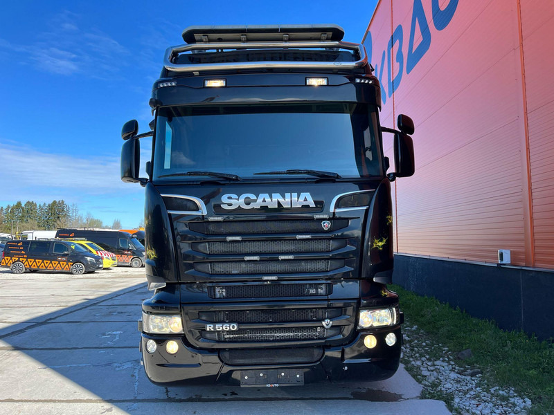 Scania R 560 8x4 PK 34002 / WINCH / FALCOM FAS 12000 / PLATFORM L=6564 mm - Biltransportbil lastbil: bild 2 Scania R 560 8x4 PK 34002 / WINCH / FALCOM FAS 12000 / PLATFORM L=6564 mm - Biltransportbil lastbil: bild 2