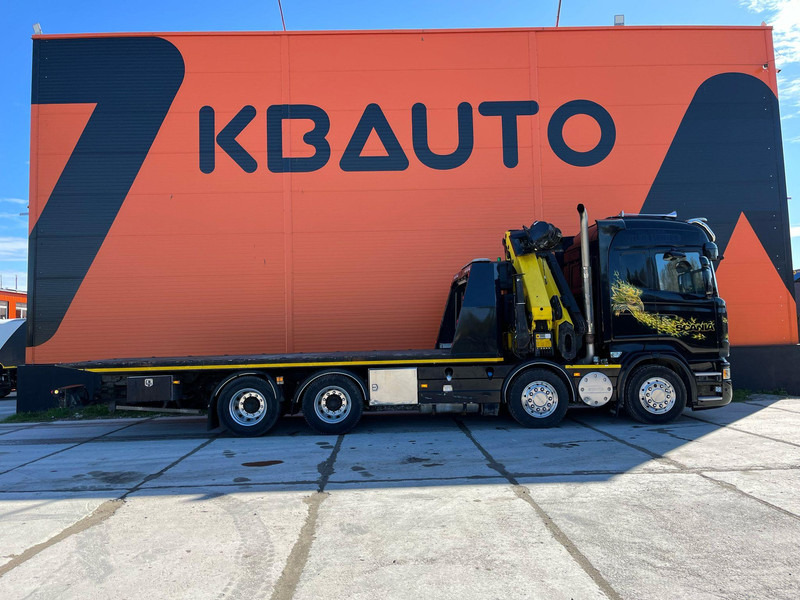 Scania R 560 8x4 PK 34002 / WINCH / FALCOM FAS 12000 / PLATFORM L=6564 mm - Biltransportbil lastbil: bild 4 Scania R 560 8x4 PK 34002 / WINCH / FALCOM FAS 12000 / PLATFORM L=6564 mm - Biltransportbil lastbil: bild 4