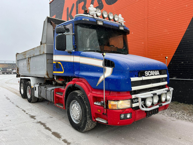 Scania T 144 460 6x2 V8 TORPEDO / FULL STEEL / DRUM BRAKES / BIG AXLE / BOX L=4701 mm - Tippbil lastbil: bild 4 Scania T 144 460 6x2 V8 TORPEDO / FULL STEEL / DRUM BRAKES / BIG AXLE / BOX L=4701 mm - Tippbil lastbil: bild 4