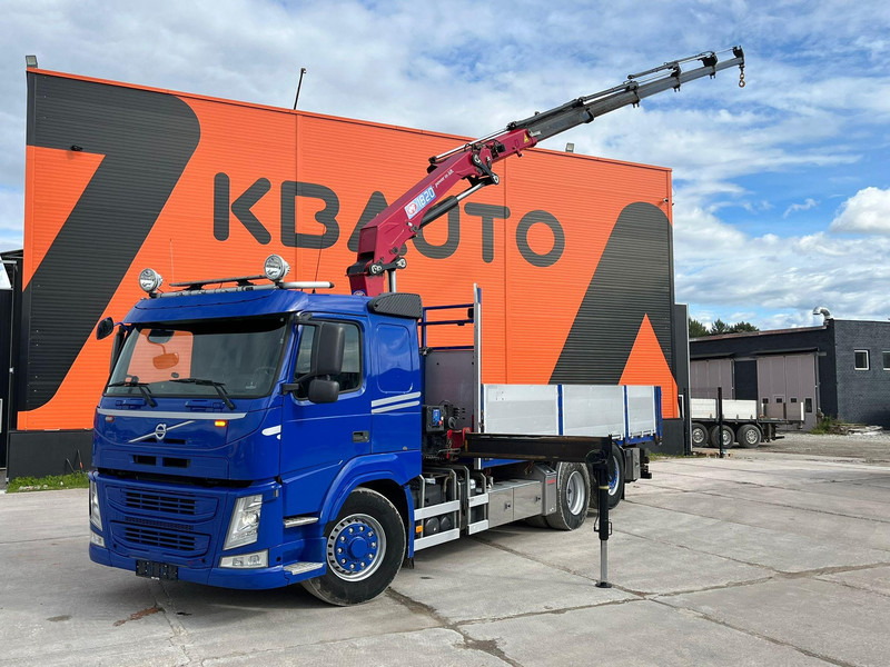 Volvo FM 450 6x4*4 HYDRODRIVE HMF 1820-K5 / 1267 PTO HOURS / PLATFORM L=6240-7240 mm EXTENDABLE - Flakbil, Kranbil: bild 1 Volvo FM 450 6x4*4 HYDRODRIVE HMF 1820-K5 / 1267 PTO HOURS / PLATFORM L=6240-7240 mm EXTENDABLE - Flakbil, Kranbil: bild 1