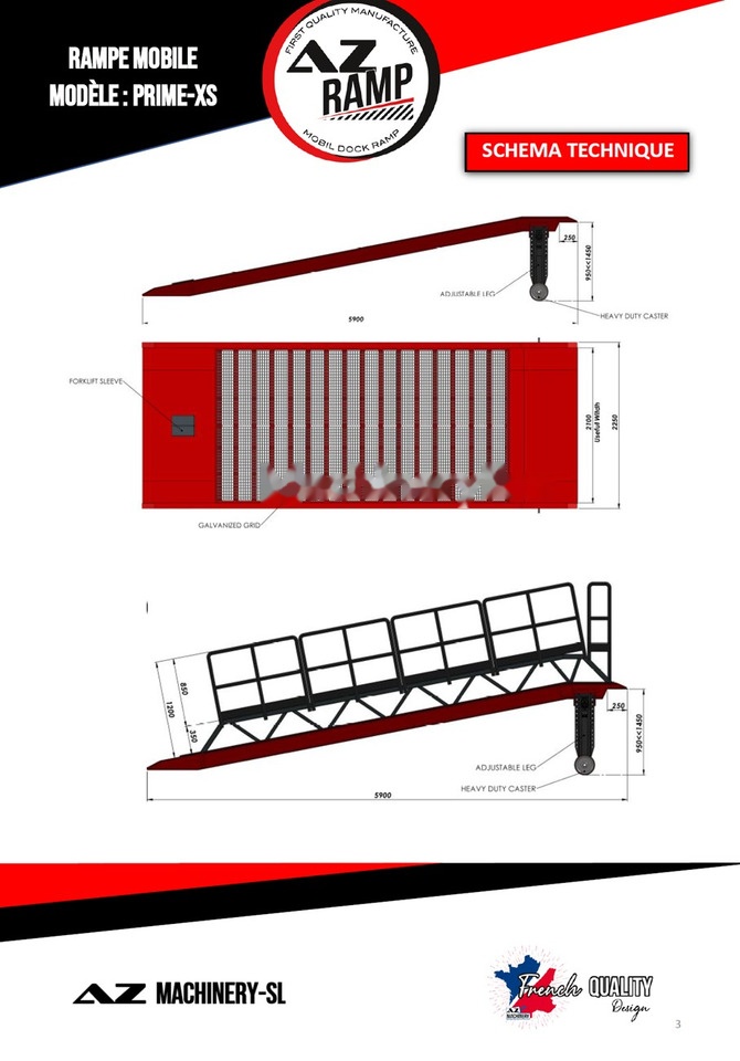 AZ RAMP PRIME XS-6 mobile loading ramp - Lastramp: bild 3 AZ RAMP PRIME XS-6 mobile loading ramp - Lastramp: bild 3