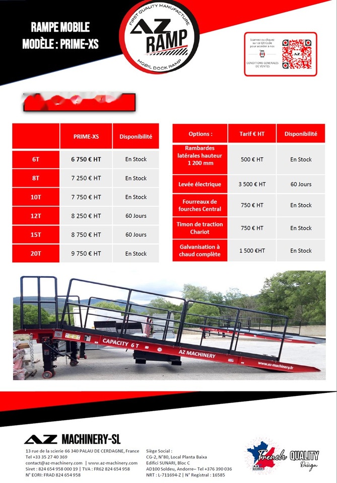 AZ RAMP PRIME XS-6 mobile loading ramp - Lastramp: bild 4 AZ RAMP PRIME XS-6 mobile loading ramp - Lastramp: bild 4