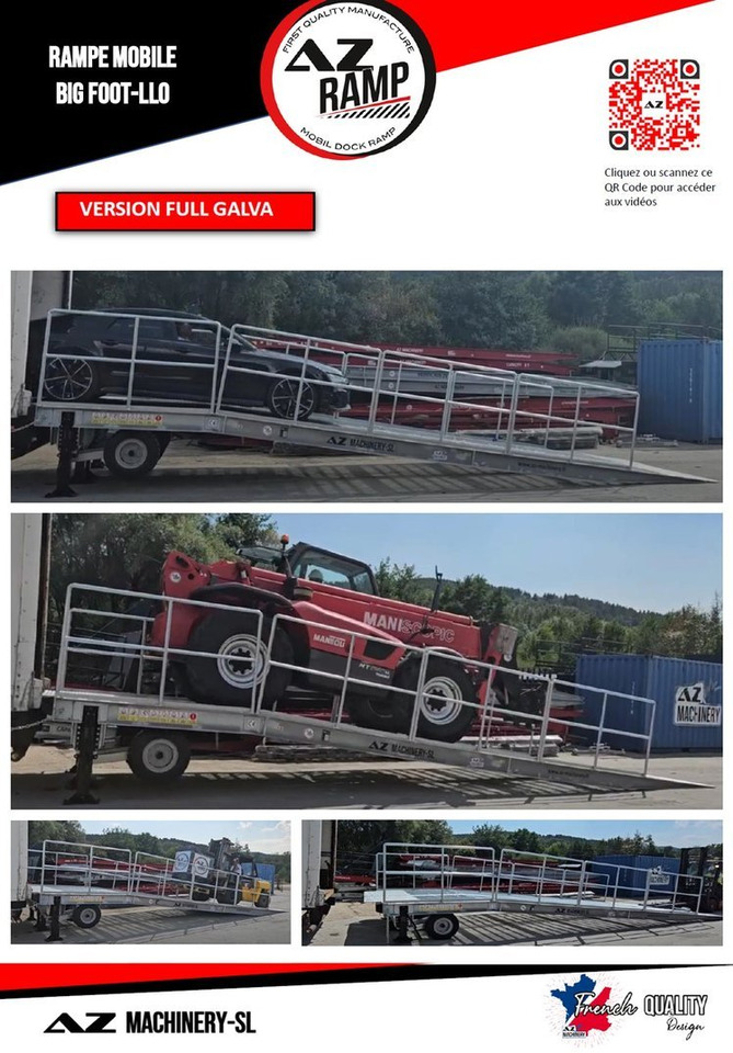 Large Mobile dock ramp, uncouplable AZ RAMP - KING VERSION, BIG FOOT L20 T-INOX - Lastramp: bild 3 Large Mobile dock ramp, uncouplable AZ RAMP - KING VERSION, BIG FOOT L20 T-INOX - Lastramp: bild 3